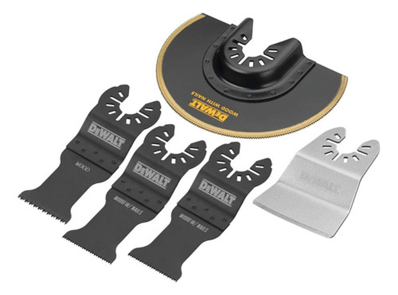 JOGO DE 05PCS MULTICORTADORA OCILANTES COM ESTOJO DEWALT - DWA4216