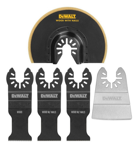 JOGO DE 05PCS MULTICORTADORA OCILANTES COM ESTOJO DEWALT - DWA4216