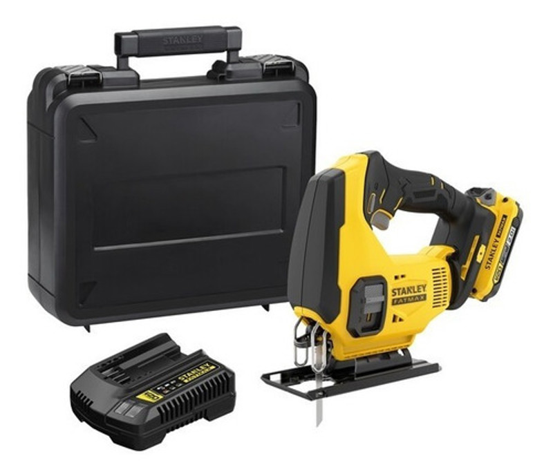 SERRA TICO TICO A BATERIA 20V COMPLETA COM MALETA STANLEY - SCJ600D1K-BR