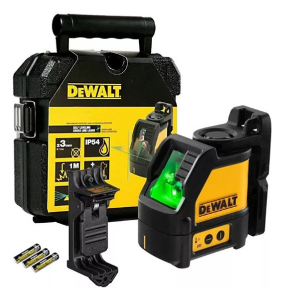 NIVEL A LASER VERDE DE 30MTS COM MALETA DEWALT - DW088CG-LA