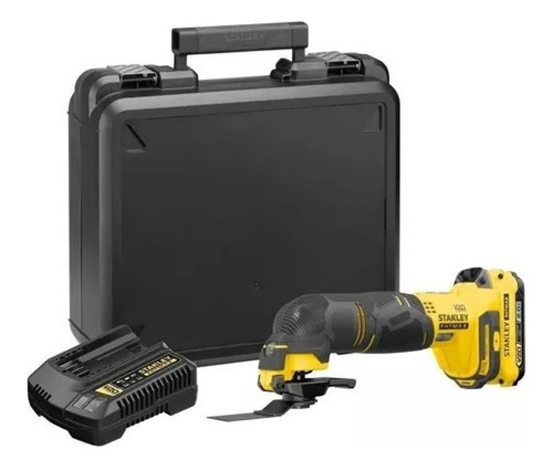 MULTIFERRAMENTA OSCILANTE BATERIA 20V COMPLETA COM MALETA STANLEY - SCT500D1K-BR