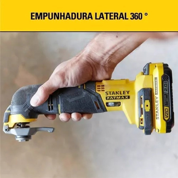 MULTIFERRAMENTA OSCILANTE BATERIA 20V COMPLETA COM MALETA STANLEY - SCT500D1K-BR