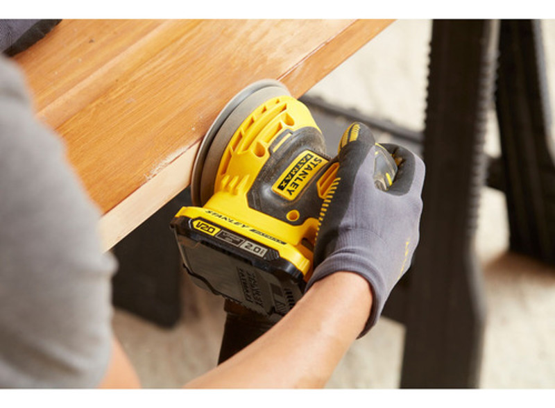 LIXADEIRA ORBITAL VELCRO A BATERIA 20V STANLEY - SCS220-B2