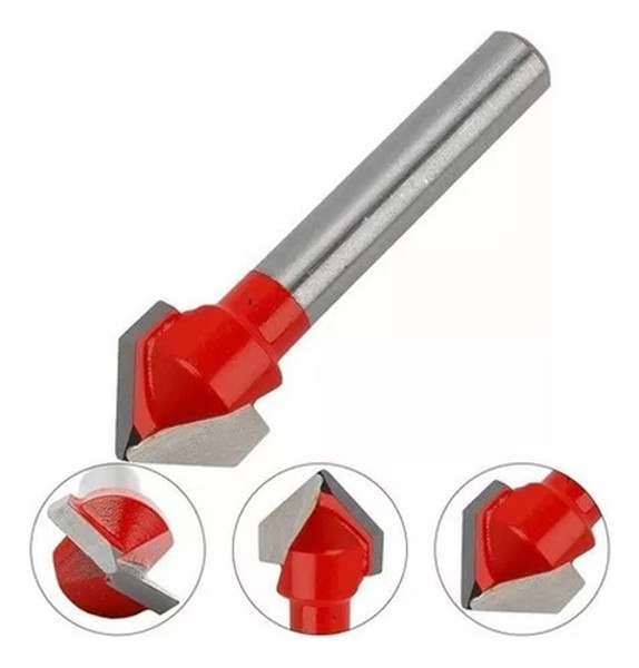 FRESA DE 90° EM "V" COM HASTE DE 6MM FREUD - 20-10406P