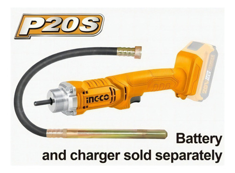 VIBRADOR DE CONCRETO A BATERIA 20V INGCO - CCVLI202301