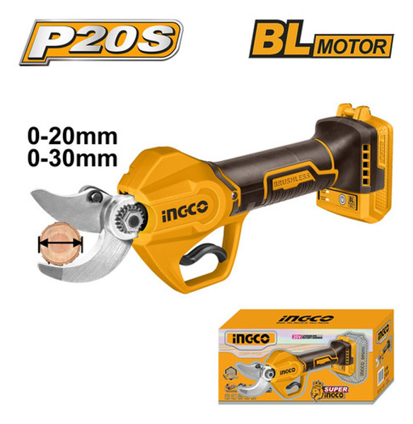 TESOURA DE PODA A BATERIA 20V INGCO - CSSLI20308