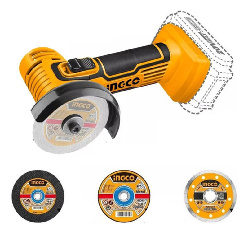 MINI ESMERILHADEIRA 3" INGCO BATERIA 20V - CAGLI7601