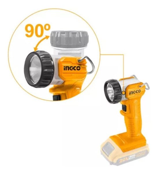 LANTERNA DE LED INGCO BATERIA 20V 270 LUMENS - CWLI2038