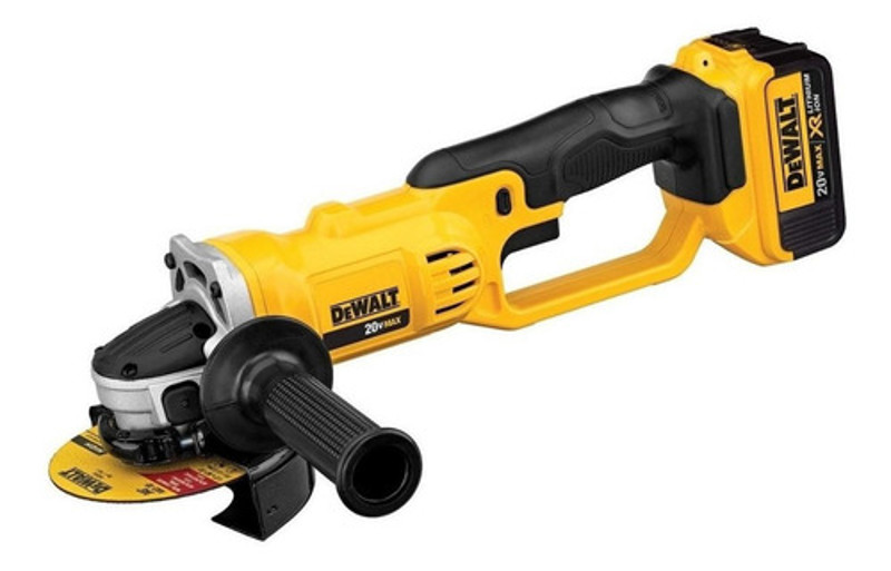 ESMERILHADEIRA ANGULAR 4.1/2" BATERIA 20V COMPLETA DEWALT - DCG412M2