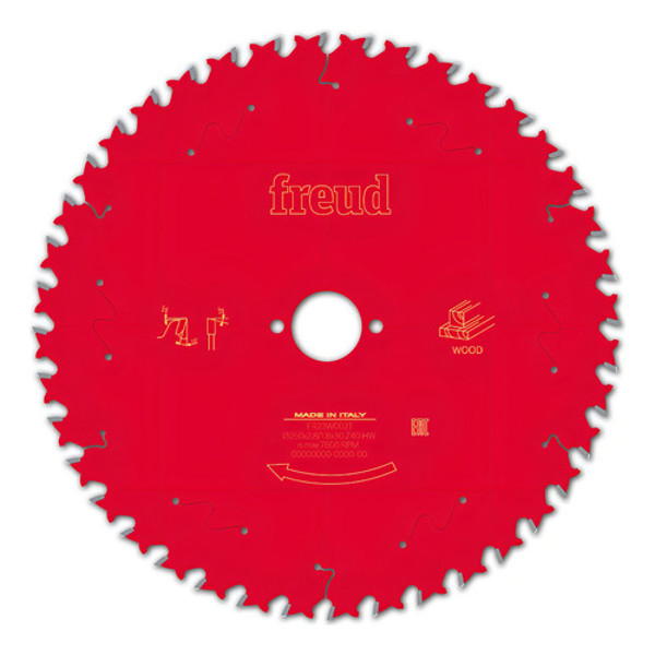 DISCO CORTE MADEIRA DE 250MM COM 40 DENTES FREUD - FR23W002T