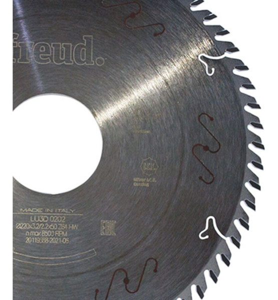 DISCO CORTE MDF DE 220MM COM 64 DENTES TRAPEZIO FREUD - LU3D0202