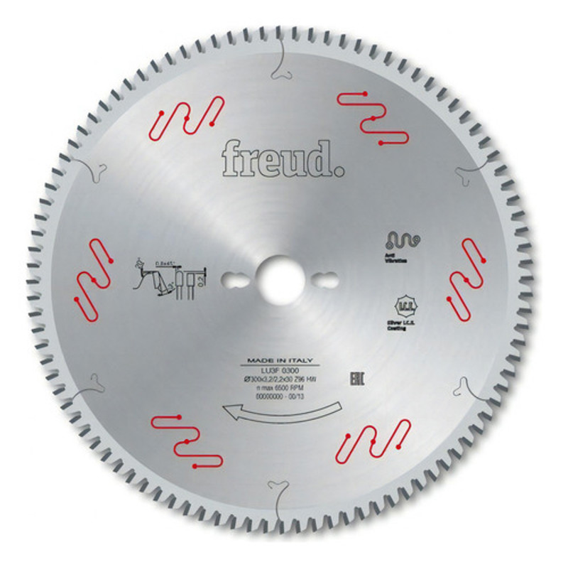 DISCO CORTE MDF DE 300MM COM 96 DENTES TRAPEZIO FREUD - LU3F0300