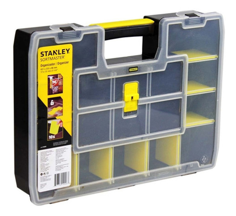 ORGANIZADOR STANLEY PLASTICO SOFTMASTER COM 17 DIVISORIAS - STST14026