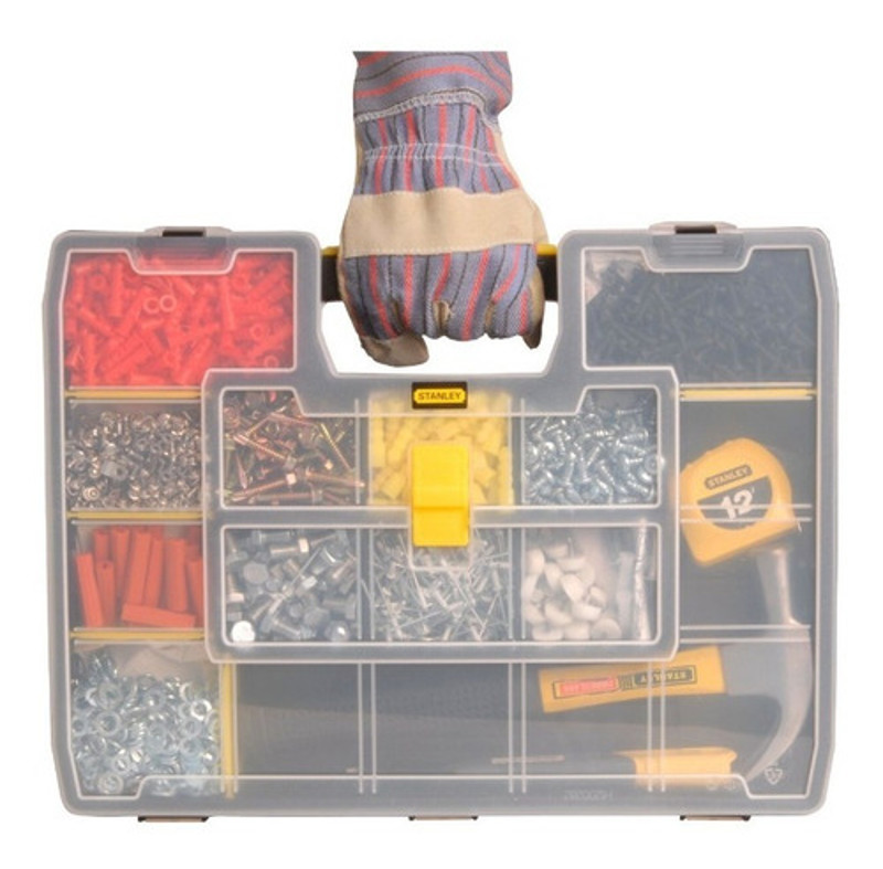 ORGANIZADOR STANLEY PLASTICO SOFTMASTER COM 17 DIVISORIAS - STST14026