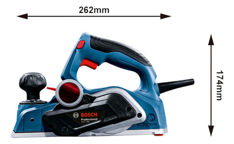 PLAINA ELETRICA 0 - 1.0MM COM 700W GHO 700 BOSCH - 220V 06015A90E0000