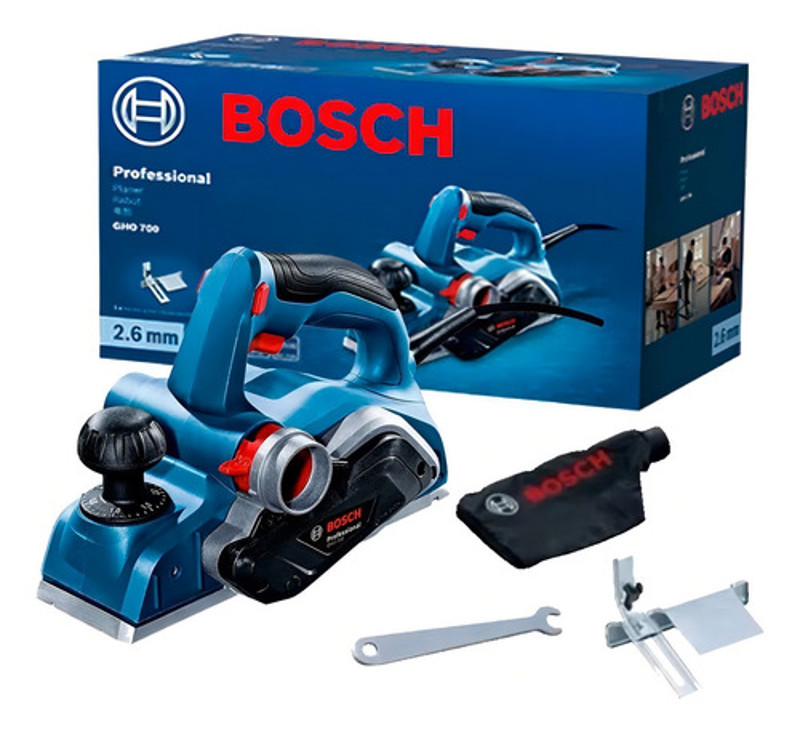 PLAINA ELETRICA 0 - 1.0MM COM 700W GHO 700 BOSCH - 220V 06015A90E0000