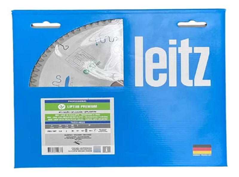 DISCO CORTE MDF EUCALIPTO DE 250MM COM 80 DENTES LEITZ - 762014826