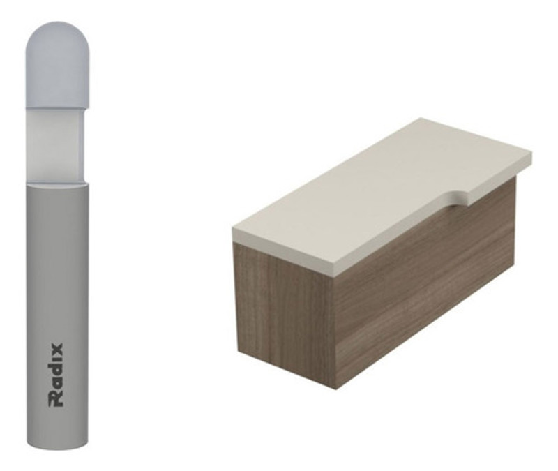 FRESA PILOTO PARA FORMICA 06MM COM HASTE 06MM RADIX - 2058950.01