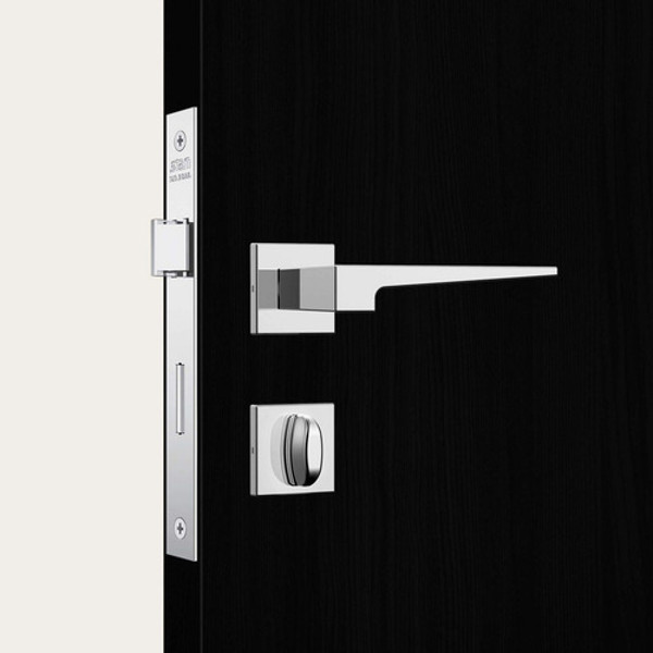 FECHADURA DE BANHEIRO "3200" COM ROSETA QUADRADA STAM - CLASSIC 3200 WC CROMADA