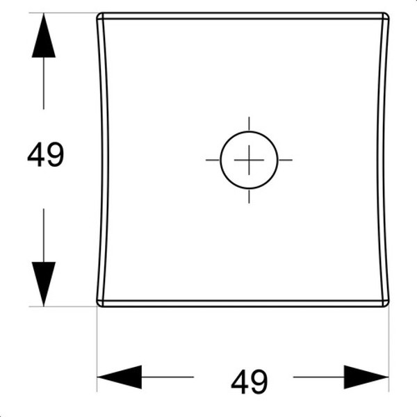 FECHADURA DE CORRER PARA BANHEIRO (ASA AVIAO) STAM - 1006S WC QUADRADA CROMADA