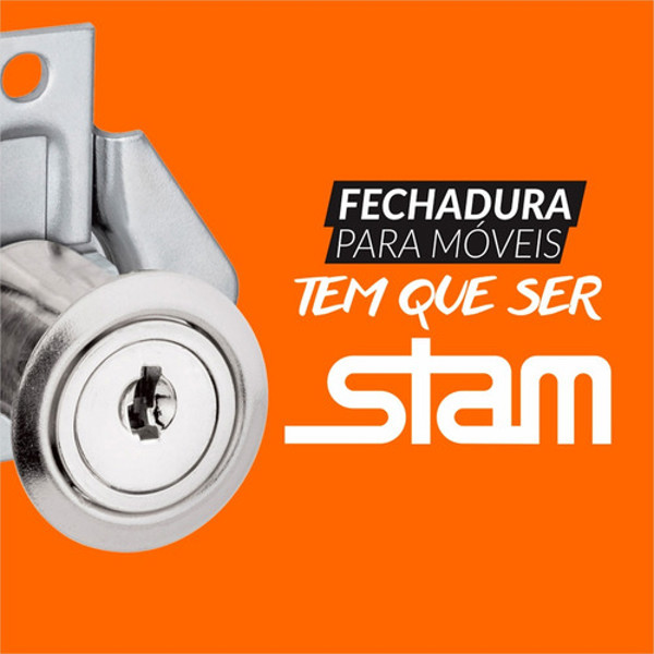 FECHADURA DE GAVETA CANO CURTO DE 22MM STAM - 301