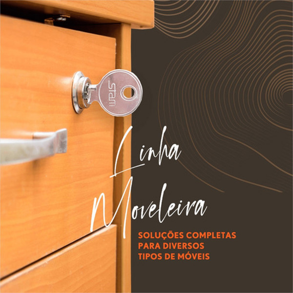 FECHADURA DE GAVETA CANO CURTO DE 22MM STAM - 301