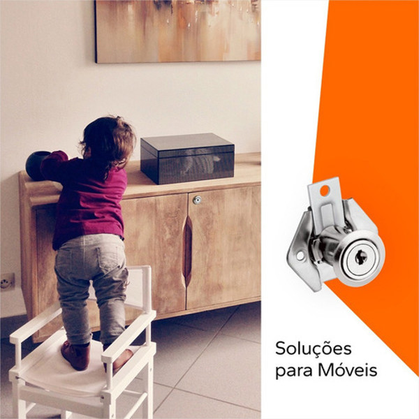 FECHADURA DE GAVETA CANO CURTO DE 22MM STAM - 301