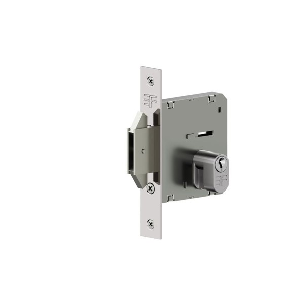 FECHADURA DE CORRER COM ROSETA (ASA AVIAO) 3F - QUADRADO 4145BP55/CR-Q CROMADA