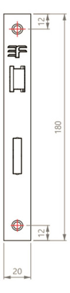 FECHADURA DE BANHEIRO "117" COM ROSETA QUADRADA 3F - 740B117PF PRETO