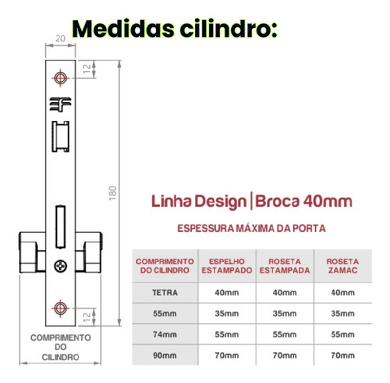 FECHADURA DE BANHEIRO "128" COM ROSETA QUADRADA 3F - 740B128CR CROMADA