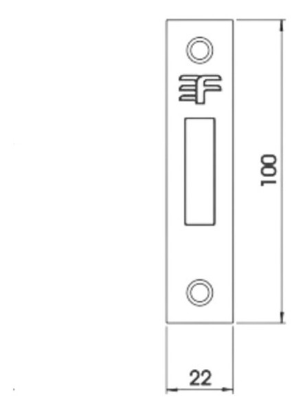 FECHADURA AUXILIAR TETRA SIMPLES REDONDA DA 3F - 440CR