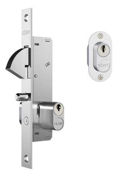 FECHADURA PARA PORTA DE PASSAGEM BICO PAPAGAIO ESTREITA  STAM - 901