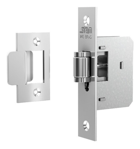 FECHADURA PIVOTANTE AUXILIAR FECHO ROLETE CROMADA STAM