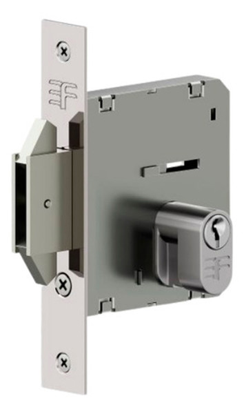 FECHADURA DE CORRER COM ROSETA (ASA AVIAO) 3F - QUADRADO 4145BP55/CR-Q CROMADA