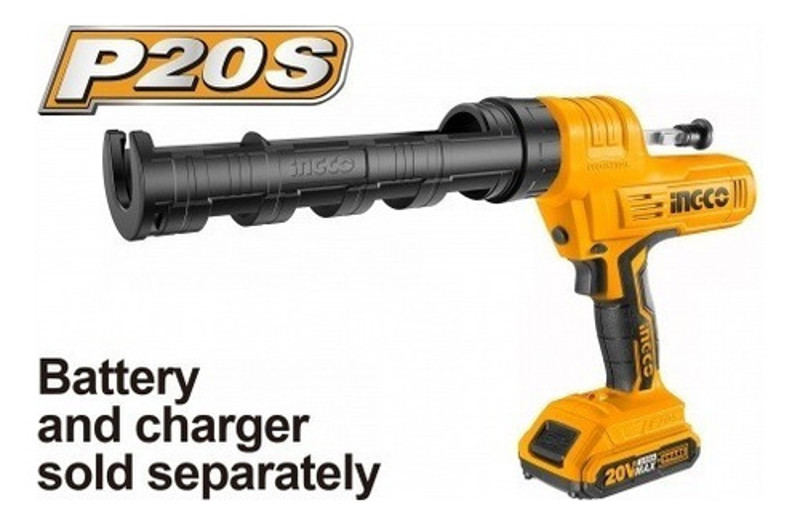 PISTOLA APLICADOR SILICONE BATERIA 20V INGCO - CCGLI2001