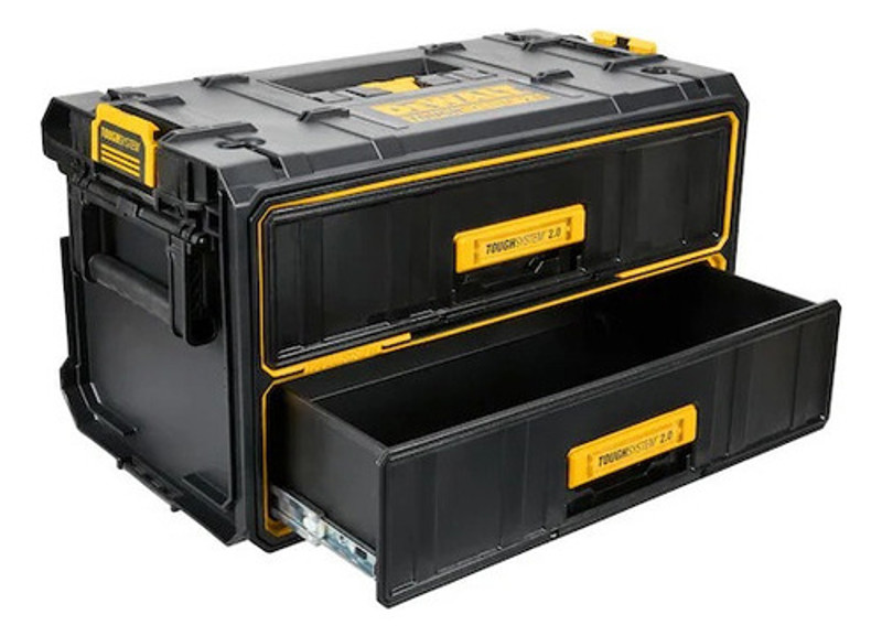 CAIXA DE FERRAMENTAS DEWALT TOUGHSYSTEM 2.0 COM GAVETA DUPLA - DWST08320