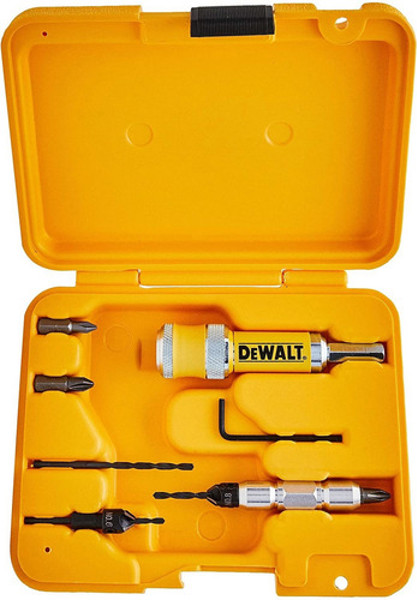 JOGO DE 08PCS COM ESCAREADOR E ESTOJO TROCA RAPIDA DEWALT - DW2730