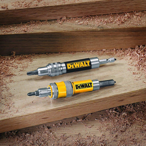 JOGO DE 08PCS COM ESCAREADOR E ESTOJO TROCA RAPIDA DEWALT - DW2730