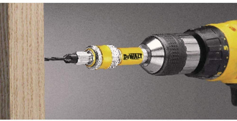 JOGO DE 08PCS COM ESCAREADOR E ESTOJO TROCA RAPIDA DEWALT - DW2730