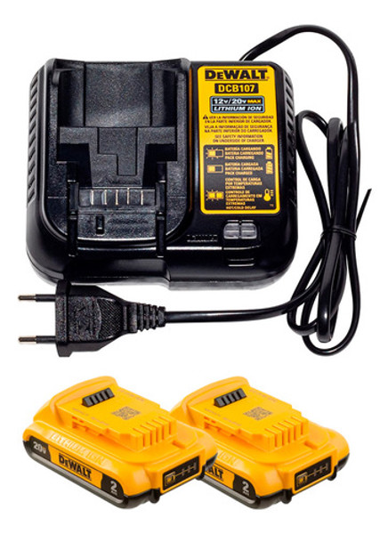 KIT 02 PARAFUSADEIRAS 20V (DCF787 + DCD7781) COM BOLSA DEWALT - DCK276D2-BR
