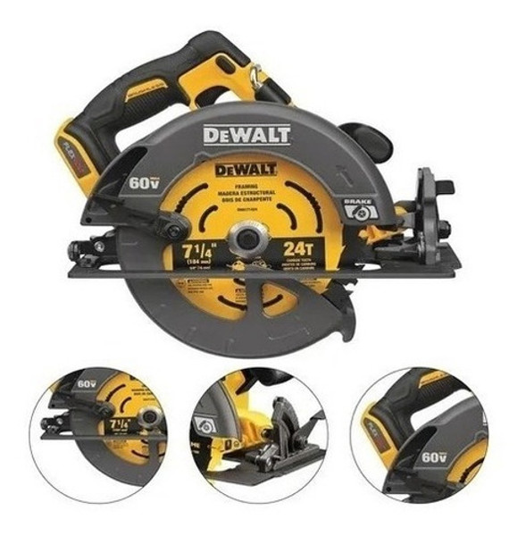 SERRA CIRCULAR 185MM A BATERIA 60V DEWALT - DCS578B-B3