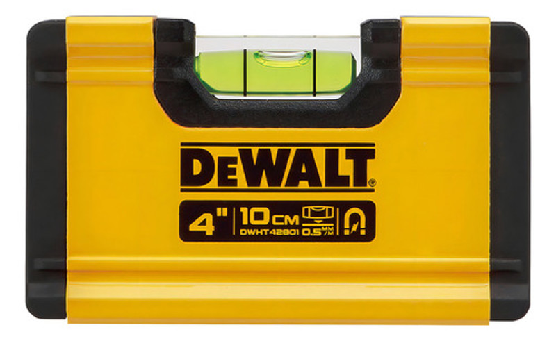 NIVEL 01 BOLHAS DE ALUMINIO 4" 10CM DEWALT - DWHT42801