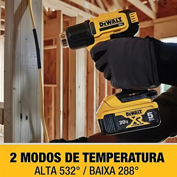 SOPRADOR TERMICO A BATERIA 20V DEWALT - DCE530B