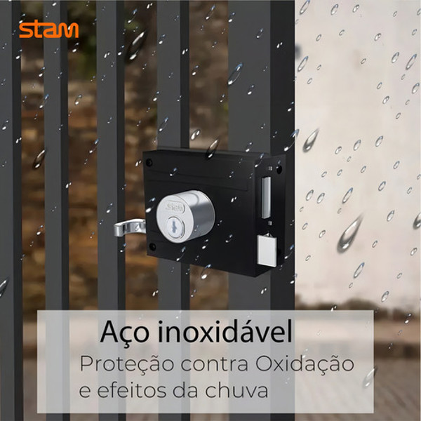 FECHADURA DE SOBREPOR TETRA PARA PORTAO STAM - 1701/100