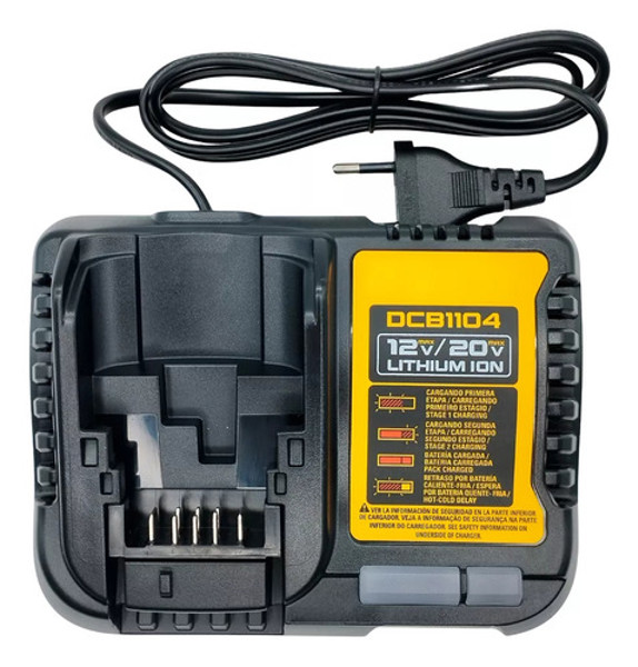 CARREGADOR PARA BATERIA 12V/20V 4.AH BIVOLT DEWALT - DCB1104-BR