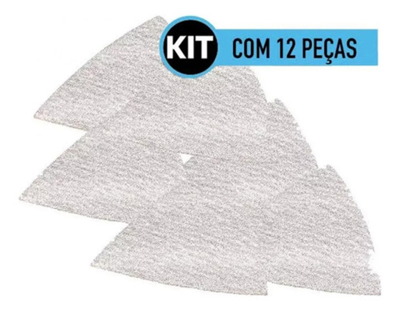 JOGO COM 12 LIXA PARA MULTIFERRAMENTA OCILANTE DEWALT - DWASPTRI3