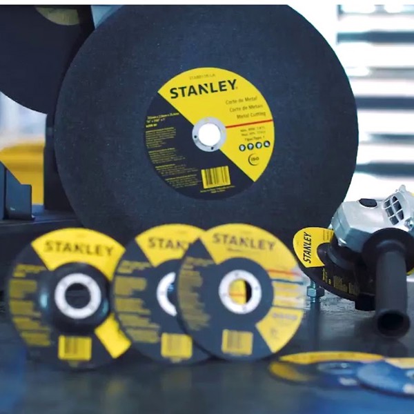 DISCO CORTE DE 7'' 180MM PARA INOX E FERRO STANLEY - STA8067
