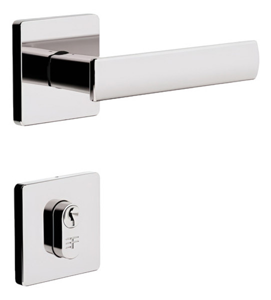 FECHADURA PIVOTANTE COM ROSETA QUADRADA 3F - 840R55CR CROMADA