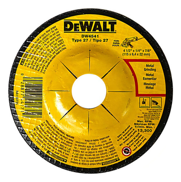 ESMERILHADEIRA ANGULAR 4.1/2" BATERIA 20V DEWALT - DCG412B-B2