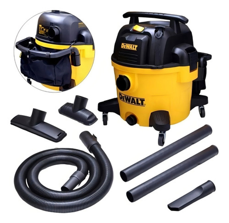ASPIRADOR DE PO E AGUA ELETRICO COM 1100W DEWALT - DWV106 220V